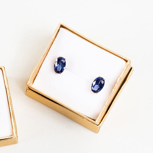 Aretes cristal azul | Maki